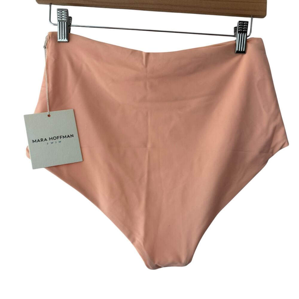 Mara Hoffman Lydia Appeal Peach High Waisted Bikini Swimsuit Bottoms Size XS - Picture 6 of 8